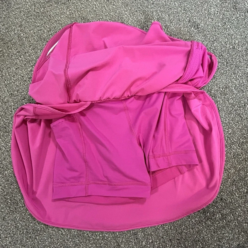 Lululemon Hotty Hot High Rise Long Running Skirt - Size 4 - Sonic Pink EUC
